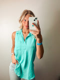 Breezy Jade Airflow Top