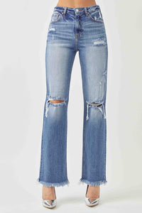 HIGH RISE STRAIGHT JEANS