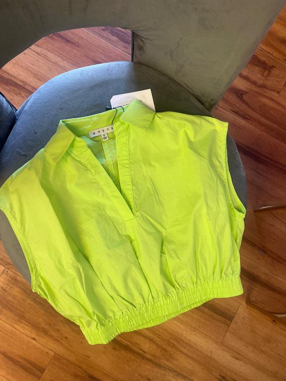 Scrunchy Lime top