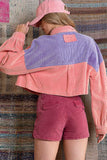 Pinky Purple Corduroy Jacket