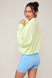 Lovely lime pocket pullover