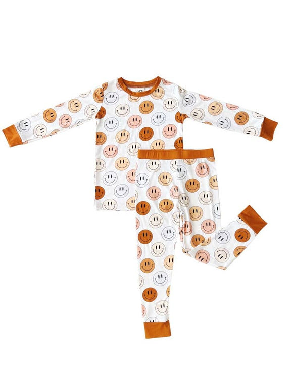 Copper Smiley bamboo Two piece set