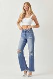 HIGH RISE STRAIGHT JEANS