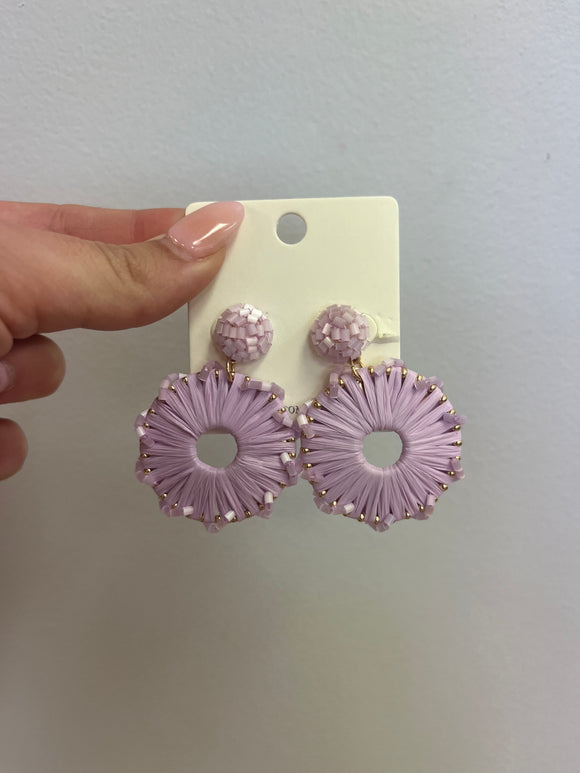 Lavender earrings