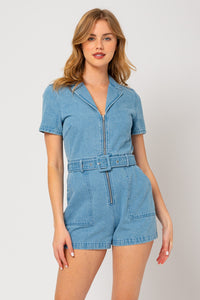 Tilly denim romper