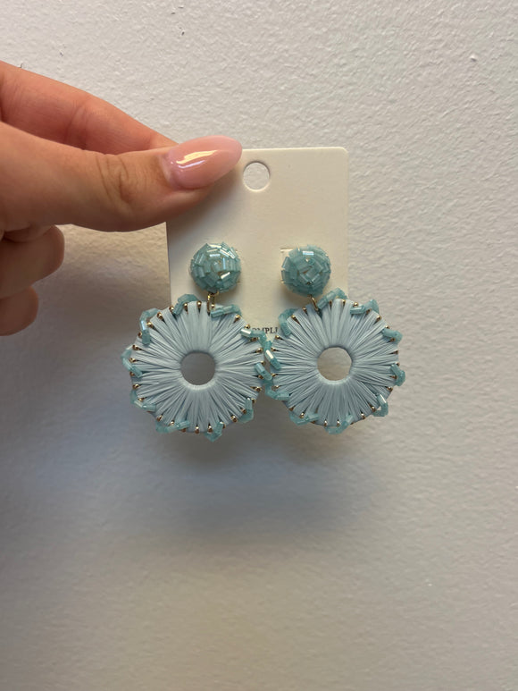 Baby blue earrings