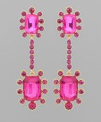 Fuschia Jewel Earrings