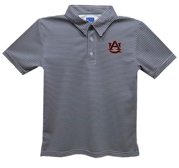 Kids Auburn Striped Polo Shirt