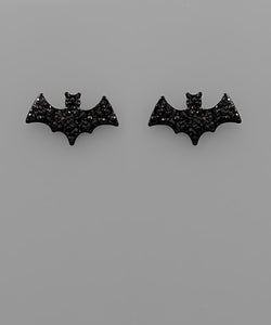 Glitter Bat Studs