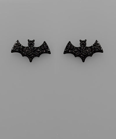 Glitter Bat Studs