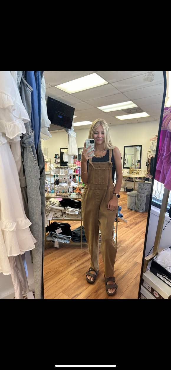 Deep Camel Overalls