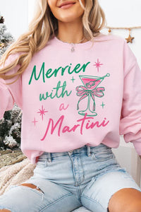 Merrier With A Martini Crewneck