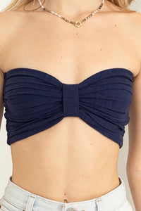 Nilly Navy Bandeau Top