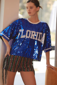 Florida Sequin Top